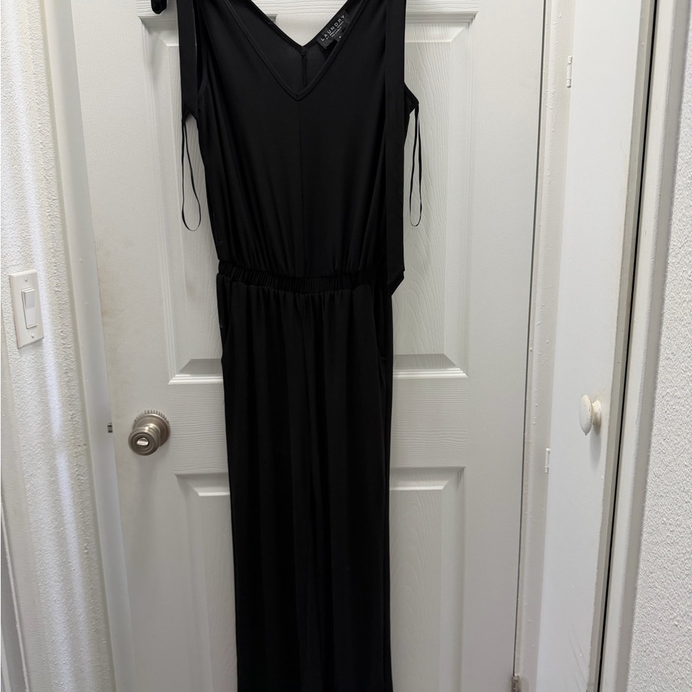 Elegant Black Sleeveless Jumpsuit